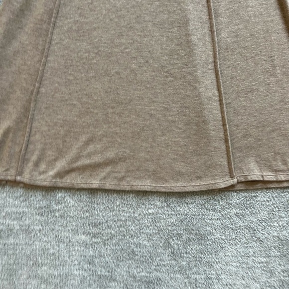 Max Studio Tan/Beige A-Line Flowy Stretch Skirt - Picture 2 of 5